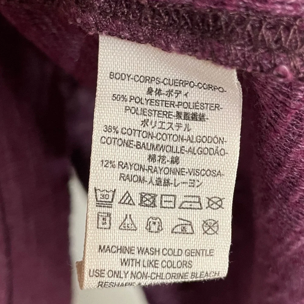 Free People Open Back Knit Turtleneck Plum Sz. M